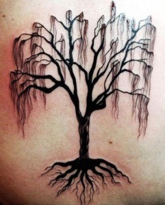 Dead Tree Tattoo on Back