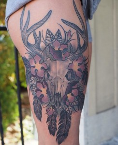 Deer Skull Tattoos for Women