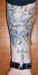 Devil Tattoos on Forearm