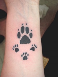 Dog Paw Print Tattoo