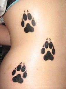 Dog Paw Print Tattoos