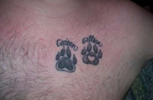 Dog Paw Print Ttattoo Ideas