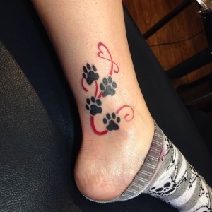 Dogs Paw Print Tattoo