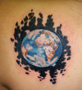 Earth Tattoo Designs
