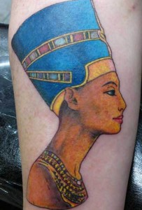 Egyptian Queen Nefertiti Tattoos