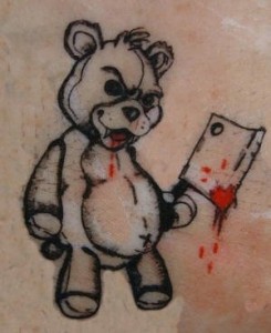 Evil Teddy Bear Tattoos