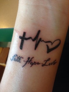 Faith Hope and Love Tattoo