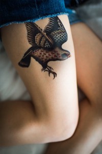 Falcon Tattoo Designs for Girls
