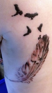 Feather Bird Tattoo Designs