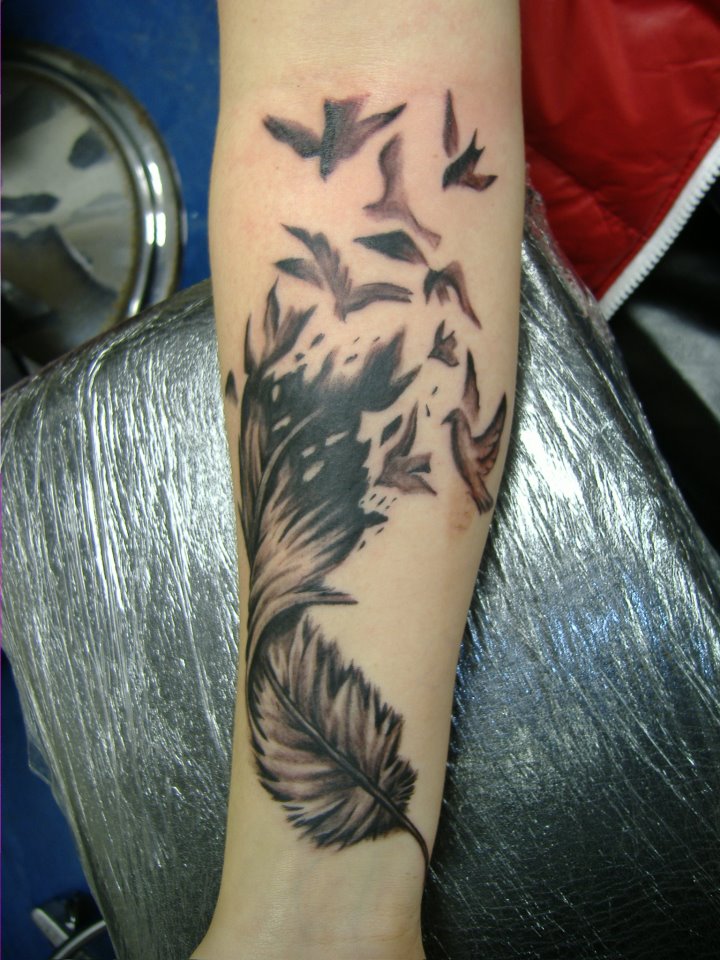 Feather Bird Tattoos Designs, Ideas and Meaning - Tattoos For You