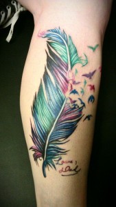 Feather Birds Tattoo