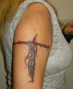 Feather Bracelet Tattoo