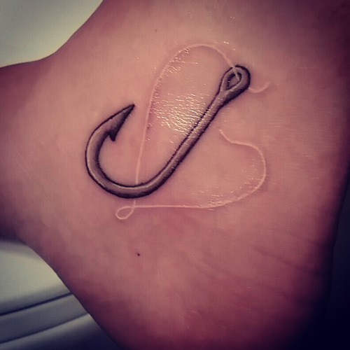 Fishing Hook Tattoo