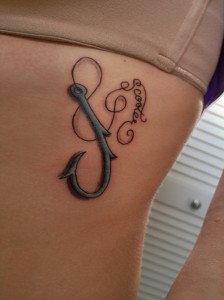 Fishing Hook Tattoos