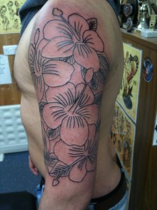 Flower Half Sleeve Tattoo Designs