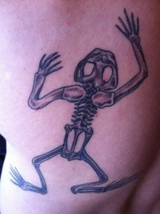 Frog Skeleton Tattoo