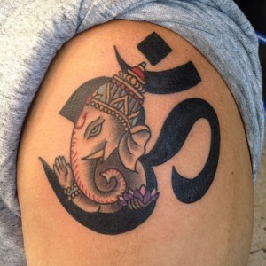 Ganesh Om Tattoo