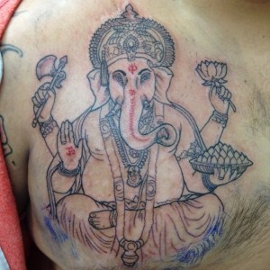 Ganesh Tattoo Chest