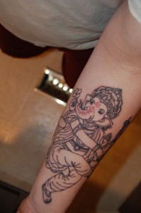 Ganesh Tattoo Forearm