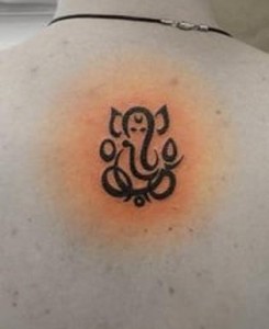 Ganesh Tattoo Simple