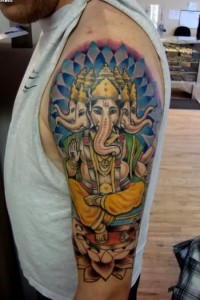 Ganesh Tattoo Sleeve