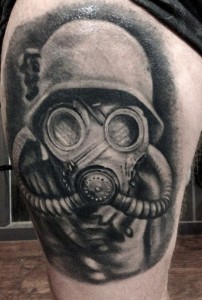 Gas Mask Tattoo Designs