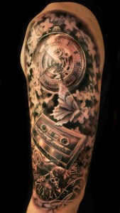 Gear Tattoo Half Sleeve