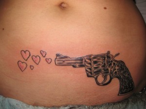 Girl Pistol Tattoos