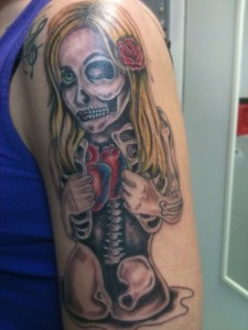 Girl Skeleton Tattoos