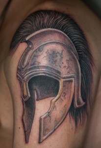 Gladiator Helmet Tattoo