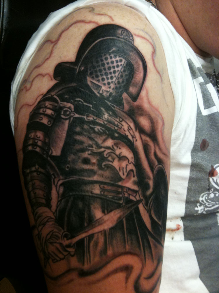 Gladiator Tattoos Designs, Ideas and Meaning | Tattoos For You