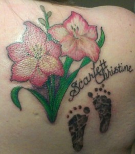 Gladiolus Tattoo Small