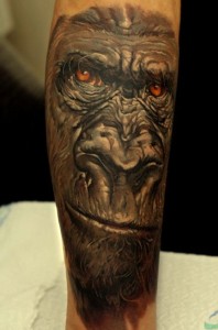 Gorilla Sleeve Tattoo