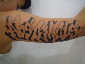 Graffiti Font Tattoo