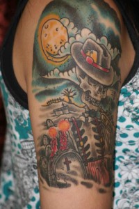 Graveyard Tattoo Shoulder