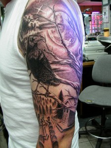 Graveyard Tree Tattoo