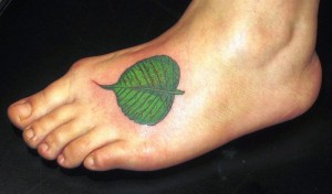 Green Leaf Tattoo