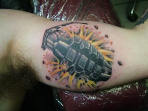 Grenade Tattoo Designs