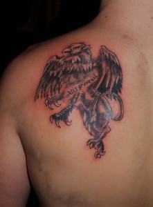 Griffin Shoulder Tattoo