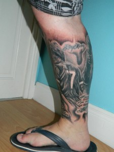 Half Leg Sleeve Tattoo