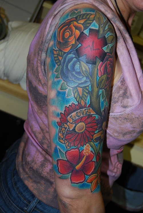 Flower Sleeve Tattoos Designs Ideas And Meaning Tattoos For You