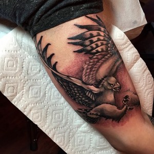 Hawk Tattoo Arm