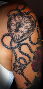 Heart Locket Sleeve Tattoo