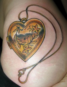 Heart Locket Tattoo Designs