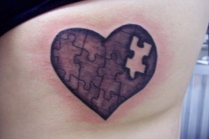 Heart Puzzle Tattoo