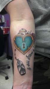 Heart Shaped Locket Tattoo