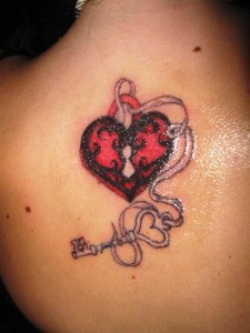 Heart Shaped Locket Tattoo