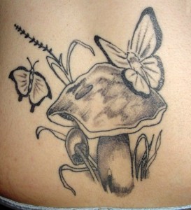 Hippie Mushroom Tattoos
