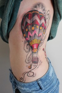 Hot Air Balloon Tattoo Designs