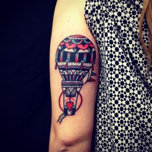 Hot Air Balloon Tattoo Pictures